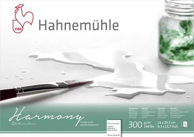 Image de Hahnemühle Harmony Aquarell A 4 satiné 12 feuilles 300 g