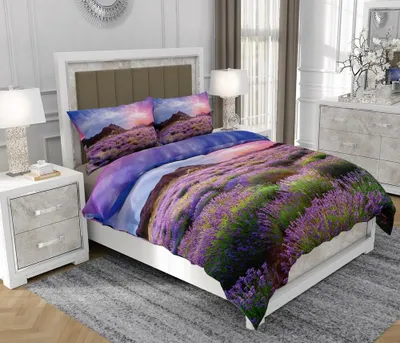 Produktbild von Bettwäsche 200x220 cm + 2x70x80 cm, 3-teilig, 100% Baumwolle, Satin, Reißverschluss, Bunt - SOVIO | So.0345