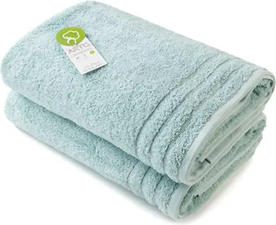 Immagine prodotto di A&R AR504 | Asciugamano da bagno biologico in Cotonelogico - 70 x 140 cm - Colore: Verde - Dimensioni: 70 x 140 cm