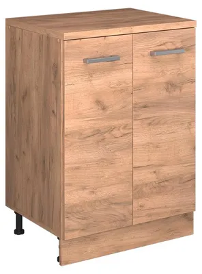 Obrázek produktu pro Kuchyňská skříňka pod šikmou střechu Vicco R-Line Zlatý mocný dub 60 cm bez šikminy se 2 dveřmi, Model 61760