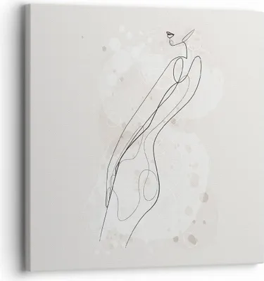 Produktbild von Bild auf Leinwand - Leinwandbild - Einteilig - Minimalismus Körper Frauen - 30x30cm - Wand Bild - Wanddeko - Wandbilder - Leinwanddruck - Bilder - Wanddekoration - Leinwand bilder - AC30x30-4831