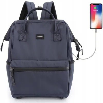 Produktbild von Himawari 1884 Laptop-Rucksack 15,6 Zoll USB marineblau