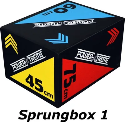 Produktbild von POWER-EXTREME 3in1 Soft Sprungbox Plyo Box (45cm - 60cm - 75cm)
