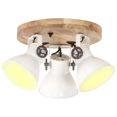 Image de Plafonnier industriel 25 W Blanc 42x27 cm E27