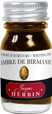 Produktbild von Jacques Herbin 6x Tinte + Tintenroller Flakon 10 ml Bernsteinfarben 11541T