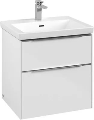 Imagen del producto de Villeroy & Boch Subway 3.0: Mueble bajo lavabo de 57,2 cm, con 2 cajones, sin iluminación LED