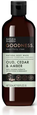 Obrázok produktu pre Baylis & Harding Sprchový gél - Oud, Cedar & Amber, 500ml