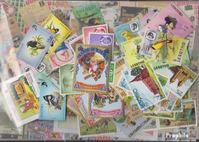 Produktbild von Briefmarken Lesotho 100 verschiedene Marken