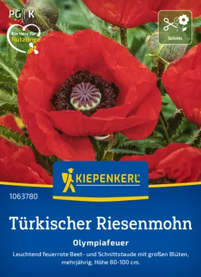 Produktbild von Kiepenkerl - Türkischer Riesemohn Olympiafeuer Samen - 1063780