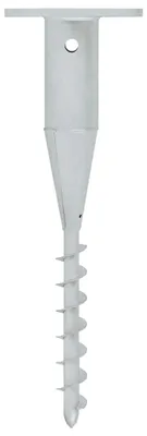 Produktbild von vidaXL Bodenhülse für Sonnenschirm mit Stange 16x16x52 cm Stahl