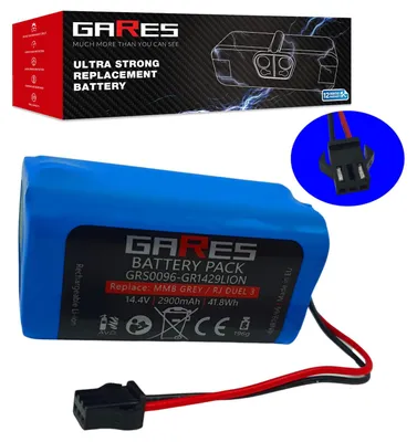Zdjęcie produktu dla Gares Akumulator do Eufy RoboVac 11 15 30 35 PA04 C0914E1 14,4V | 14,4V 2,9 Ah Li-Ion | Mocna Bateria do Robot Sprzątający | Wydajny Zamiennik Gares®