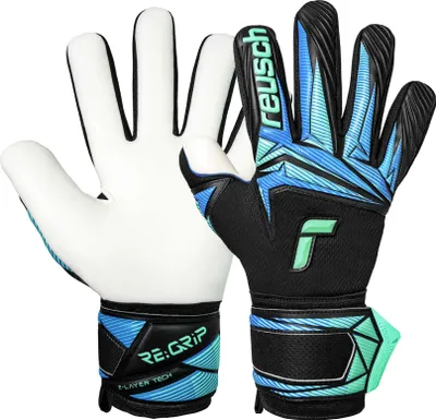 Produktbild von Reusch Torwarthandschuhe Attrakt RE:GRIP NC mit zuverlässigem Grip 7272 black/ocean light 8