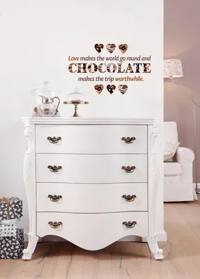 Produktbild von Komar Deco-Sticker "Chocolate" 50 x 70 cm, bunt, 17048h