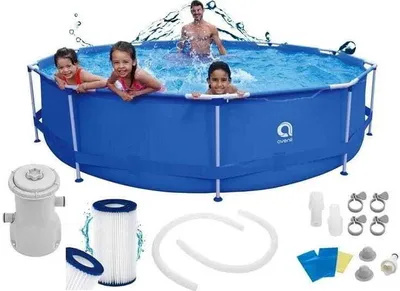 Immagine prodotto di Piscina da giardino con telaio e pompa 360x76 cm