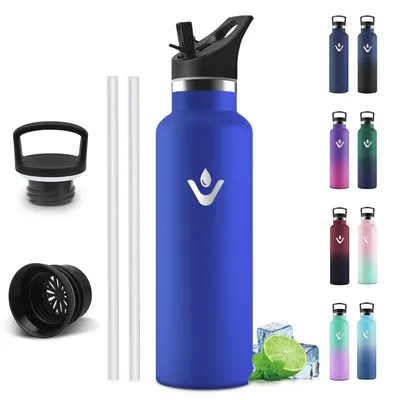 Produktbild von Trinkflasche Edelstahl 750 ml, Isoliert, Auslaufsicher, Thermosflasche