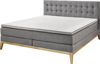 Produktbild von Boxspringbett HARPER SHEFFIELD LF 180x200 cm grau Box-Spring-Bett Doppelbett