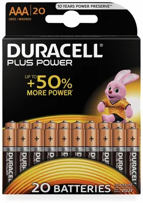 Immagine prodotto di Duracell 20er Alcaline, Micro, AAA, LR03, 1,5 V