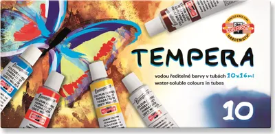 Obrázok produktu pre Temperové farby 16 ml 10 farieb Koh-i-noor