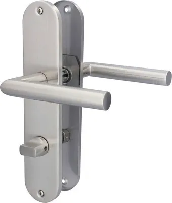 Produktbild von Renovierungsgarnitur Langschild für Bad-WC-Türen, inkl. WC-Riegel