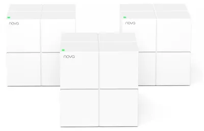 Produktbild von Tenda Nova MW6, Wi-Fi 5 (802.11ac), Dual-Band (2,4 GHz/5 GHz), Ethernet/LAN, Weiß, Tabletop-Router