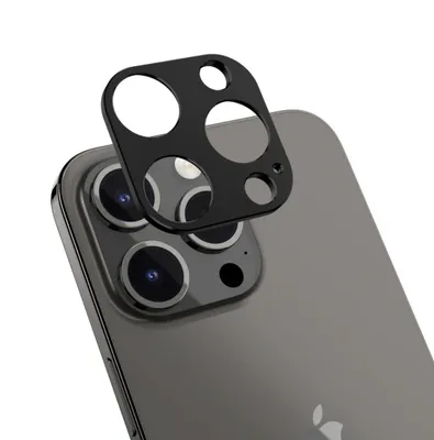 Produktbild von SwitchEasy LenShield Aluminium-Kameraobjektivschutz für iPhone 15 Pro Max, Schwarz
