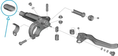 Produktbild von SHIMANO Abdeckung Ausgleichsbehälter BL-U8000 rechts - 1 g, Ersatzteil Bremse...