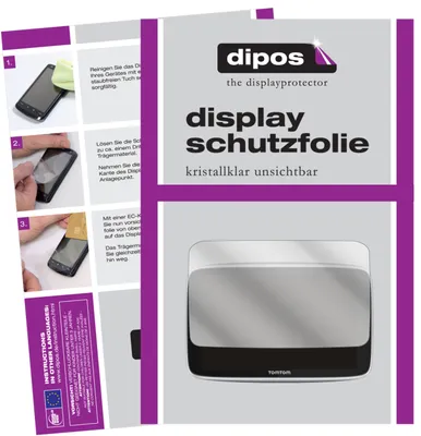 Produktbild von 2x Schutzfolie für TomTom Go Premium X klar Displayschutzfolie Folie Display Schutz dipos