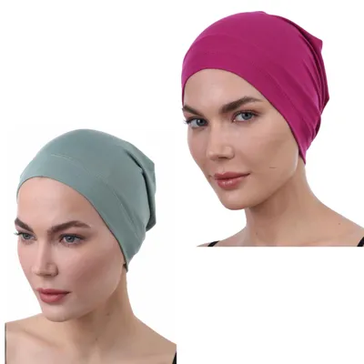 Image de Omgoods - Bonnet de nuit en coton et en bambou doux, idéal pour les personnes souffrant de perte de cheveux, notamment en raison de la chimiothérapie