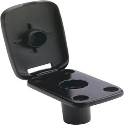 Image de Base encastrée pour support de canne à pêche avec couvercle, noir, Attwood 5022-7