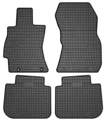 Obrázek produktu pro Gumové autokoberce pro na míru pro Subaru Forester III (2008-2013, SUV) černé, sada 4 ks, s úchyty