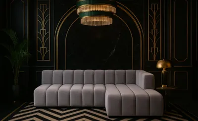 Produktbild von Kaiser Möbel Ecksofa GRAND L 295 cm, stoff Salvador, Grau, Rechts