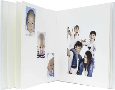 Produktbild von Deknudt A66DF1 Klebealbum Kunstleder Weiß 20x20 cm