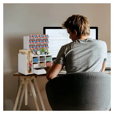 Produktbild von Schreibtisch Organizer mit Schubladen und Stiftehalter für Büro und Zuhause