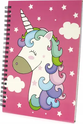 Produktbild von Einhorn Notizbuch A5 Liniert Hardcover - Magisches Tagebuch für Mädchen & Schule