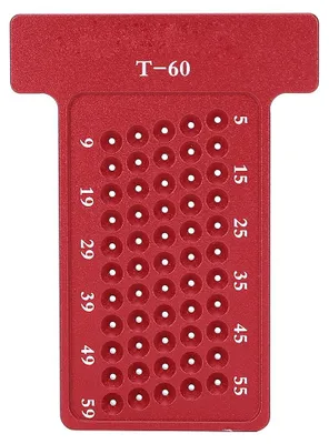 Image de Outil de traçage en forme de T pour le travail du bois, en alliage d'aluminium, gabarit de perçage, outil de marquage pour menuisier (rouge)