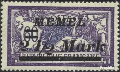 Produktbild von Briefmarken Memelgebiet 1922 Mi 90 gestempelt Aushilfsausgabe