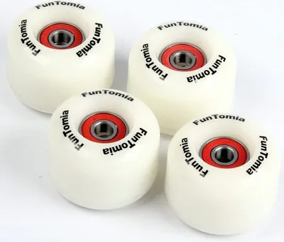Produktbild von FunTomia 4X Rollen 48mmx35mm für Skateboards inkl. Mach1 Kugellager/Wheels Härtegrad 92A