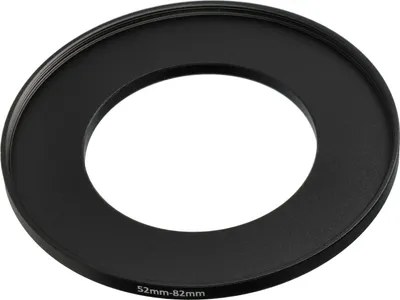 Produktbild von vhbw Step-Up-Ring Adapter 52mm - 82mm für Kamera Objektiv - Filteradapter, Metall Schwarz