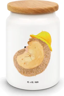 Produktbild von Mr. & Mrs. Panda Dose Igel Beten - Weiß - Geschenk, Kaffeedose, Dankbarkeit, Keksdose, Gott, Leben, Amen, zuckerdose, Frischhaltedose, Lustige Sprüche, Sonnenhut