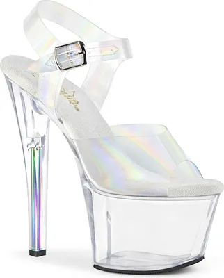 Produktbild von SKY-308N-RBH Damen Sandale von Pleaser, Transparent EU 36, US 6