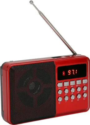 Obrázek produktu pro Přenosné AM FM rádio Paměťová karta Mp3 Přehrávání na baterie Ergonomické kapesní rádio s externí anténou