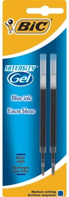 Produktbild von BIC Reaction Gel, x2, Schwarz, Medium, Schwarz, Kunststoff, Edelstahl, Kugelschreiber