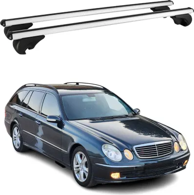 Produktbild von Dachträger für Mercedes E Klasse S211 T-Modell 2003-2009 75kg Alu Silber 2x