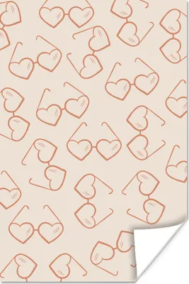 Produktbild von MuchoWow® Poster Sonnenbrillen - Pastell - Muster 40x60 cm - Plakate für die Wand - Poster Babyzimmer