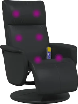 Produktbild von vidaXL Massage Relaxsessel Schwarz 71 x 90 x 105 cm Kunstleder