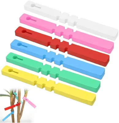 Produktbild von Pflanzenetiketten – 300 Stück – 2 x 21 cm – Kunststoff – wetterfest – beschriftbar – Pflanzenschilder – Baumetiketten – Gartenetiketten – 6 Farben