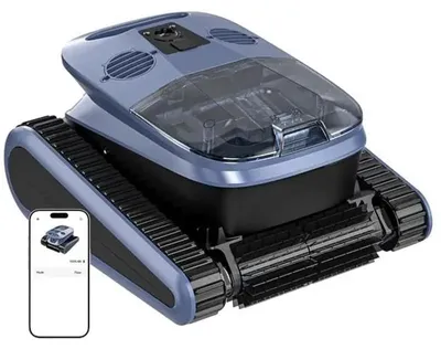Produktbild von Robotischer Poolstaubsauger, 240 Minuten Laufzeit, Wandkletterfähigkeit, Hai