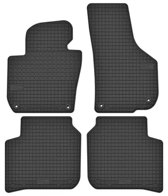 Produktbild von Gummi-Fußmatten für Skoda Superb II 2008-2015 (Limousine/Kombi) – 4-tlg, Schwarz, passgenau – Wielganizator SolidTread