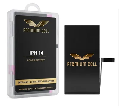Productafbeelding van Premium batterij voor iPhone 14, diagnoseerbaar, meer dan 600 laadcycli, 3670 mAh