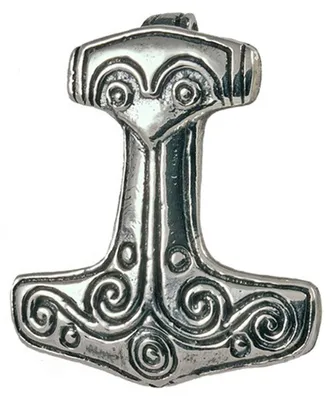Produktbild von Thorhammer Schmuck Anhänger 925er Silber - Thorhammer - 23x25mm